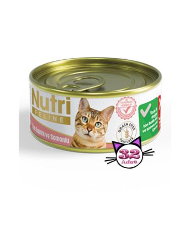 Nutri Feline 85gr Tuna Salmon Grain-Free 32pcs Wet Cat Food
