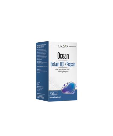 Ocean Betaine HCI + Pepsin Food Supplement 120 tablets