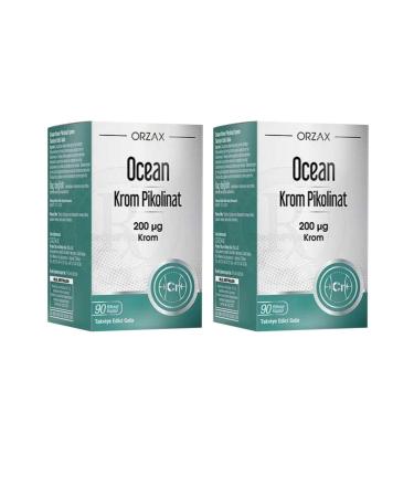 Ocean Chromium Picolinate 200 Mcg 90 Capsules 2 Boxes