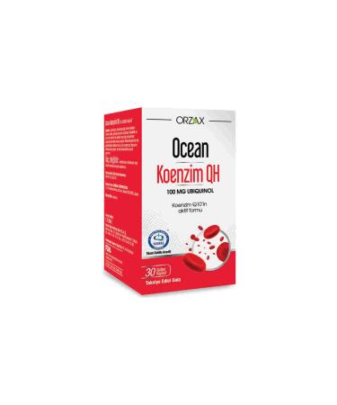 Ocean Coenzyme QH 30 Capsules Food Supplement Containing Coenzyme Q10 (Ubiquinol)