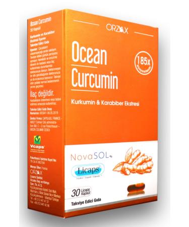 Ocean Curcumin Curcumin Black Pepper Extract 30 Capsules