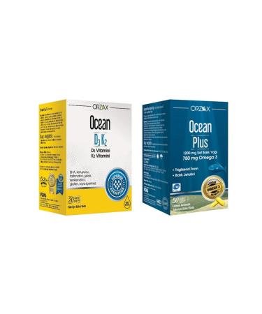 Ocean Ocean D3k2 Drops 20 ml + Ocean Plus 50 Capsules