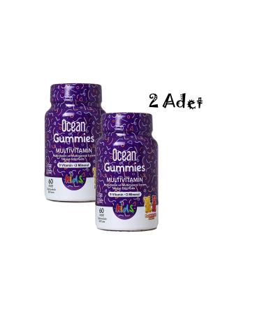 Ocean Gummies Multivitamin 60 Soft Tablets X 2 Pieces