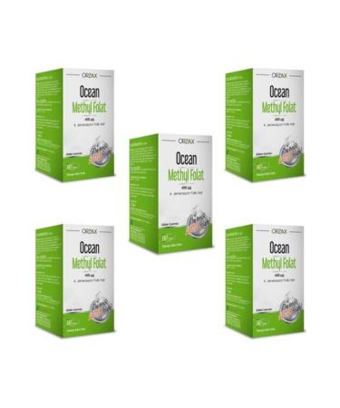 Ocean Methyl Folate 400 Mcg 30 Tablets X5 Pieces