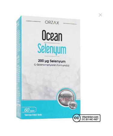 Ocean Selenium 60 Tablets 200 Mcg X3 Pieces