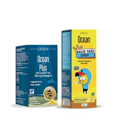 Ocean Ocean Plus 1200 Mg Fish Oil 50 Capsules + Ocean Syrup Orange 150 Ml