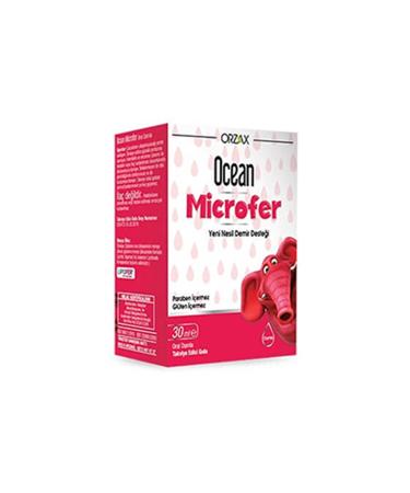 Ocean Orzax Ocean Microfer Drops 30 ml Iron Support is 1 ml per day for children aged 4-10...