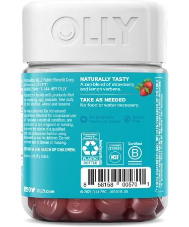 OLLY Goodbye Stress GABA L-Theanine Lemon Balm 42 Gummies - Buy Online on GoSupps.com