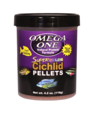 OMEGA ONE Super Color Cichlid Large Pellets 490ml / 231gr.