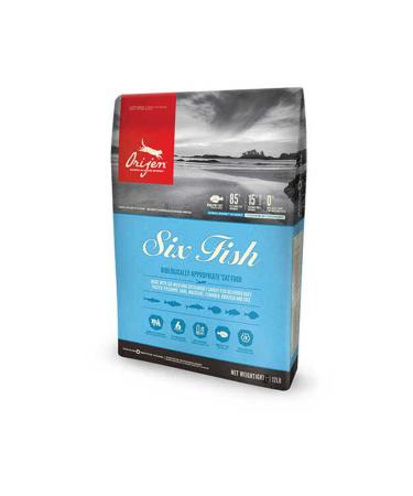 Orijen Six Fish Grain-Free Fish Puppy and Adult Cat Food 5.4 Kg