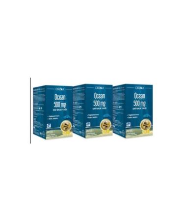 Orzax 500 mg Omega 3 Fish Oil 60 Capsules 3 Pieces
