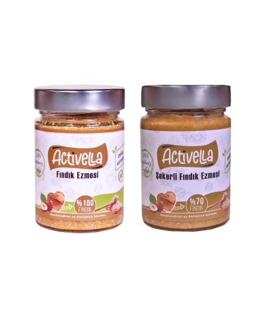 Activella Sugar-Free Hazelnut Paste 320gr 0 Hazelnut + Chopped Hazelnuts 500gr