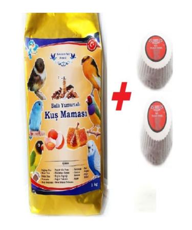 Beautiful Food Bird Food Honey Egg Bird Food 1 Kg For Budgies and Canaries + Beak Stone