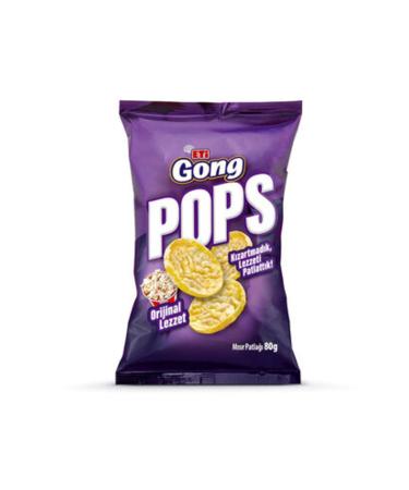 Eti Gong Pops Plain Popcorn 80 G 5 * Pieces