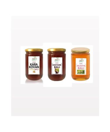 850gr Local Chestnut Honey 850gr Karakovan Extracted Honey 850gr Acacia Honey (Set of 3 for Promotional Purposes)