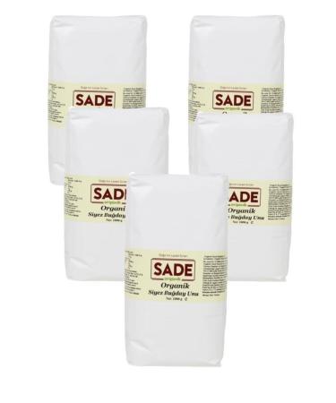 Plain Organic Whole Wheat Flour 5x1000 Gr