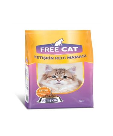 free cat Adult Cat Dry Food with Steak 7 Kg