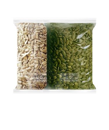 Ginger Organic Pumpkin Seeds and Sunflower Seeds 500 Gr + 500 Gr Raw Pumpkin Seeds Raw Sunflower Seeds