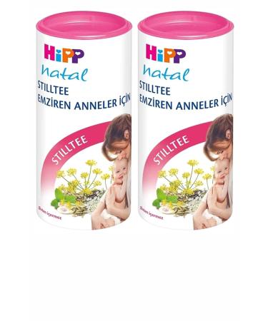 Hipp Natal Tea for Breastfeeding Mothers 200 gr and Organic Good Night Mixed Herbal Tea 2 Pack