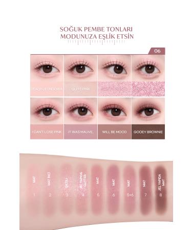 PERIPERA 5 Different Textured Eyeshadow Palette PERIPERA All Take Mood Palette 006 I'm The Mauve Queen Around Here - Buy Online on GoSupps.com