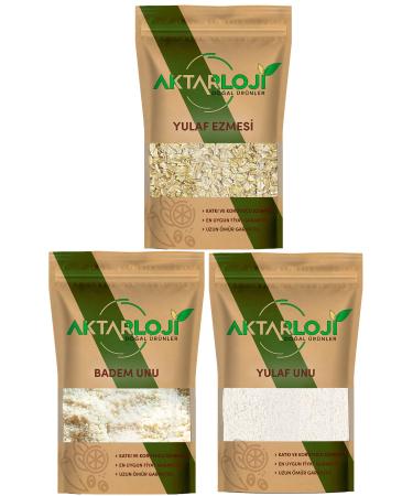 1 kg oatmeal + 1 kg oat flour + 100 gr almond flour