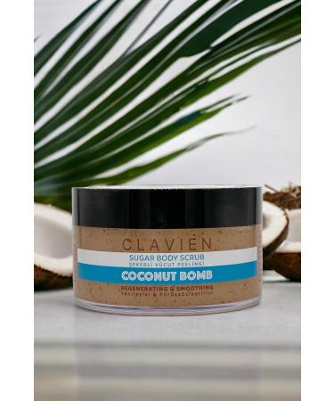 Clavien Coconut Bomb Sugar Body Scrub