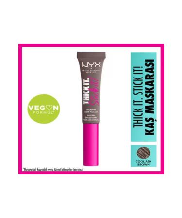NYX Professional Makeup Thick It Stick It Eyebrow Mascara Cool Ash Brown