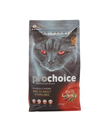 PROCHO SE Pro Choice Pro 33 Adult Salmon Shrimp Sterilized Cat Food with Salmon and Shrimp 2 kg