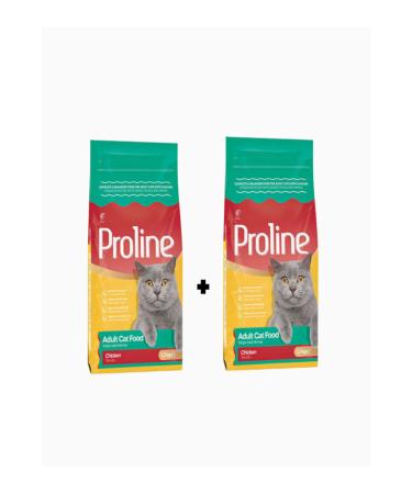 PROLINE Chicken Adult Cat Food 1.2 Kg + 1.2 Kg