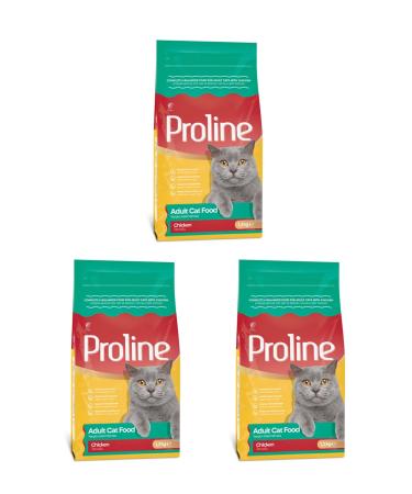 Proline Chicken Adult Cat Food 1200 gr X 3 Packs