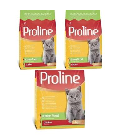 PROLINE Chicken Kitten Cat Food 1.2 kg (3 pieces)