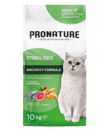 pronature Adult Sterilized Anchovy Neutered Cat Food 1.5 Kg