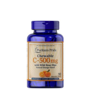Puritan's Pride Vitamin C 500 Mg 90 Chewable Tablets