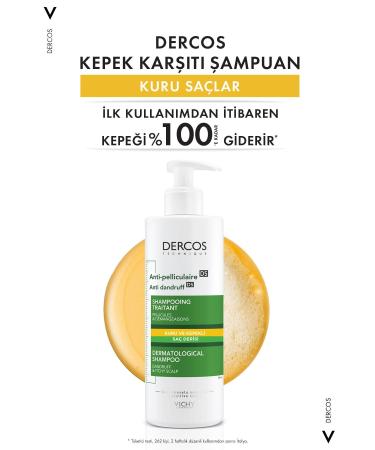Vichy -Dercos Anti-Pel Effective Care Shampoo Against Dandruff Dry Hair 390Ml PSSNS656