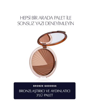 Estee Lauder Bronze Goddess 2 Powder Bronzers and 1 Luminous Highlighter 3-Palette - 24gr