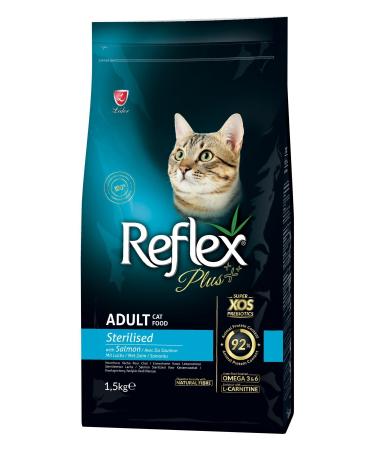 Reflex Plus Salmon Sterilized Adult Cat Food 1.5 Kg Set of 2