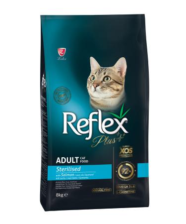 Reflex Plus Salmon Sterilized Adult Cat Food 8 Kg
