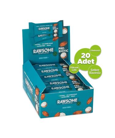 Rawsome Prebiotic Bar Gluten Free and Vegan 30g X 20 Pieces