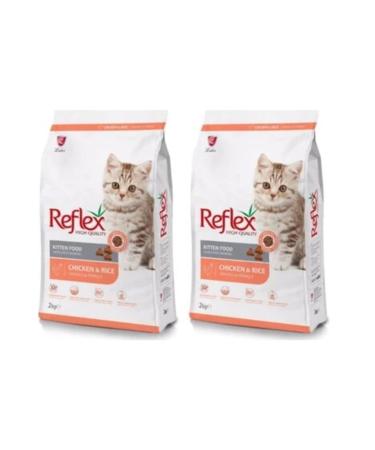 Reflex Chicken and Rice Kitten Food 2 Kg X 2 Packages