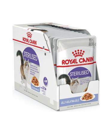 Royal Canin Sterilized Jelly Pouch Sterilized Adult Cat Food 12 X 85 G