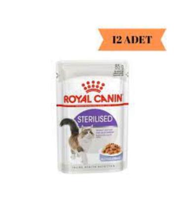 Royal Canin Roya Sterilized Neutered Cat Wet Food 12 Pieces X 85 gr Jelly Pouch Gel - Buy Online on GoSupps.com