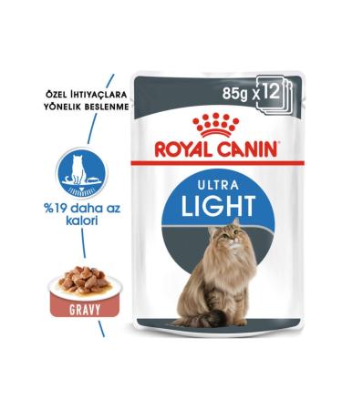 Royal Canin Ultra Light Pouch Cat Canned Food 85 Gr 12 Pieces