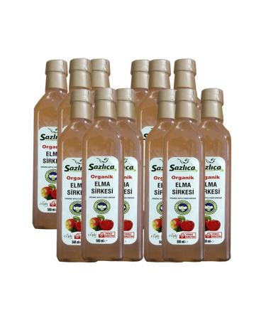 Sazl ca Organic Apple Cider Vinegar 12 Bottles 500 Ml