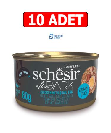 Schesir After Dark Chicken and Quail Egg Pate Canned 80g