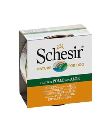 Schesir Aloe Vera and Chicken Jelly Canned Dog Food 150 gr