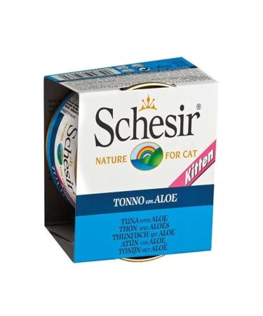 Schesir Kitten Canned Chicken and Aloe Vera Kitten Food 85 Gr 6 Pieces