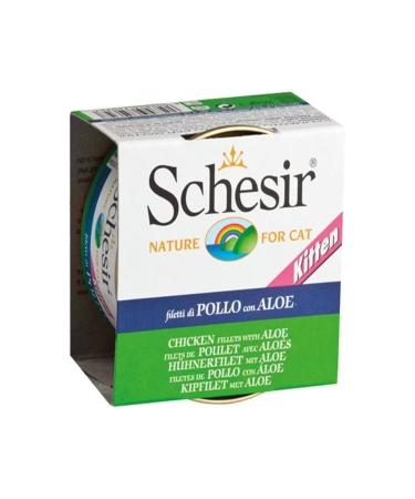 Schesir Kitten Chicken and Aloe Vera Kitten Canned Food 85 gr