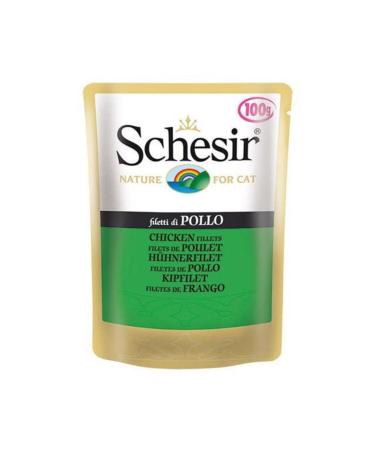 Schesir SCHES R POLLO JELLY CHICKEN FILLET CANNED CAT 85GR