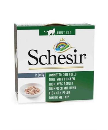 Schesir Tuna and Chicken Adult Cat Canned Food 85 Gr X 6 Pieces