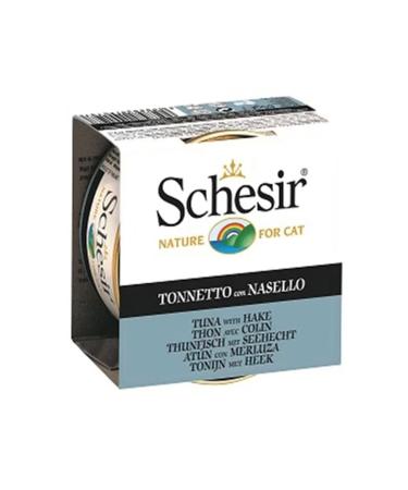 Schesir Tuna and Hake Jelly Canned Cat Food 85 Gr